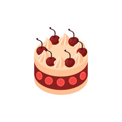 Isometric Cake Icon