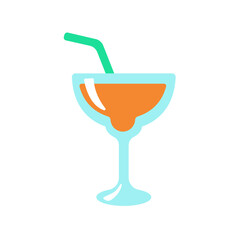 Watermelon and ice cream vector Helps to relax in summer Beach trip concept.