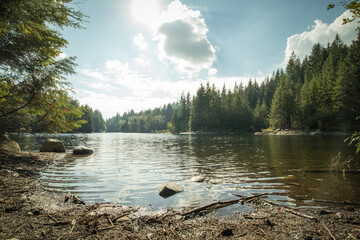 Lake of Lyn canyon in Canada
린캐년공원호수