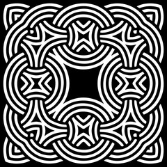 black white, pattern, template, isolated, background, texture, ornament, geometric, border, element, mosaic, kaleidoscope, icon, ethnic, painted, doodle, geometric shapes, intertwining lines, black ba