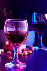 glass of red wine