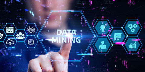 Data mining concept. Business, modern technology, internet and networking concept.