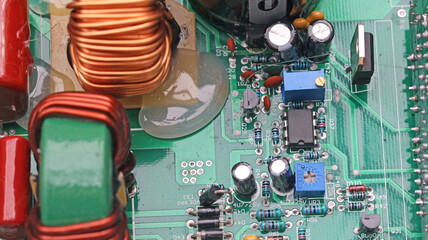 Close up of a circuit board	