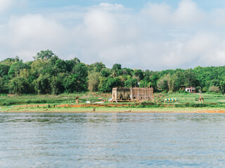 the historic site Wang Wiwekaram Temple or Muang Badan it is a landmark and unseen Thailand at Sangkhla Buri District, Kanchanaburi province, Thailand's