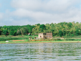 the historic site Wang Wiwekaram Temple or Muang Badan it is a landmark and unseen Thailand at Sangkhla Buri District, Kanchanaburi province, Thailand's