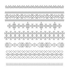 Middle East Arabic pattern design, Riyadh, Saudi Arabia ornament Sadou culture, Najd design, editable stroke