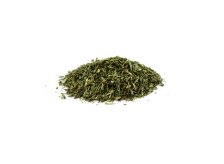 dry herbs oregano on white isolated background close up