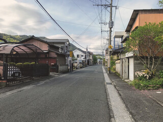 Fototapeta na wymiar 日本の住宅街の風景