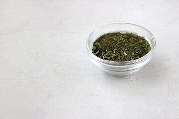 dry herbs oregano on white isolated background close up