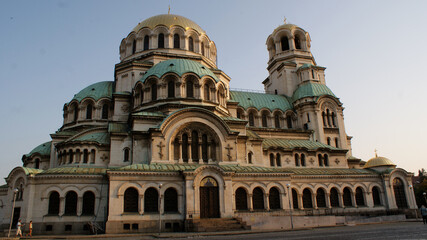 Sofia, Bulgaria, July 2011: The amazing Alexander Nevsky cathedral, landmark of the city and of the orthodox christianity.