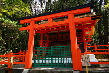 Fototapeta na wymiar Sanju Hasyo (thirty-eight) shrine at Kasugataisha Shrine in Nara prefecture, Japan - 日本 奈良 春日大社 三十八所神社 