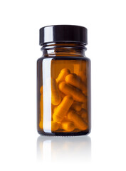 Medizinflasche mit Kapseln