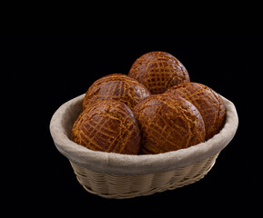 Moroccan cookie in a basket
