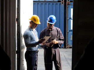 Foreman engineering african black skin talk look report businessman manager male look notebook...