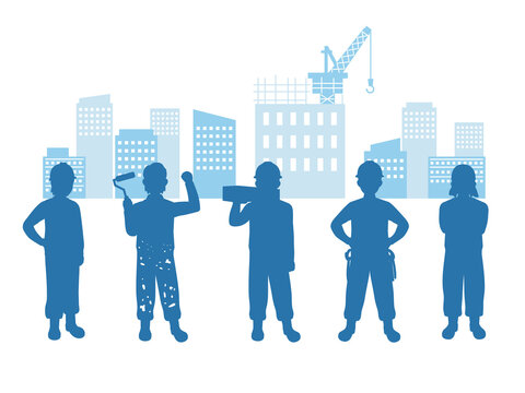 現場監督 大工 土方 鳶職 塗装工 職人 シルエット 男性 働く人々 イラスト素材 Stock Vector Adobe Stock 現場監督 大工 土方 鳶職 塗装工 職人 シルエット 男性 働く人々 イラスト素材 Stock Vector Adobe Stock