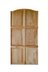 Wooden frame of the door isolated on white background. This has clipping path.       