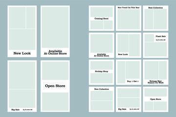 Social Media Template Posts for your business, Instagram template