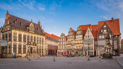Fototapeta na wymiar Market Square of Bremen, Germany