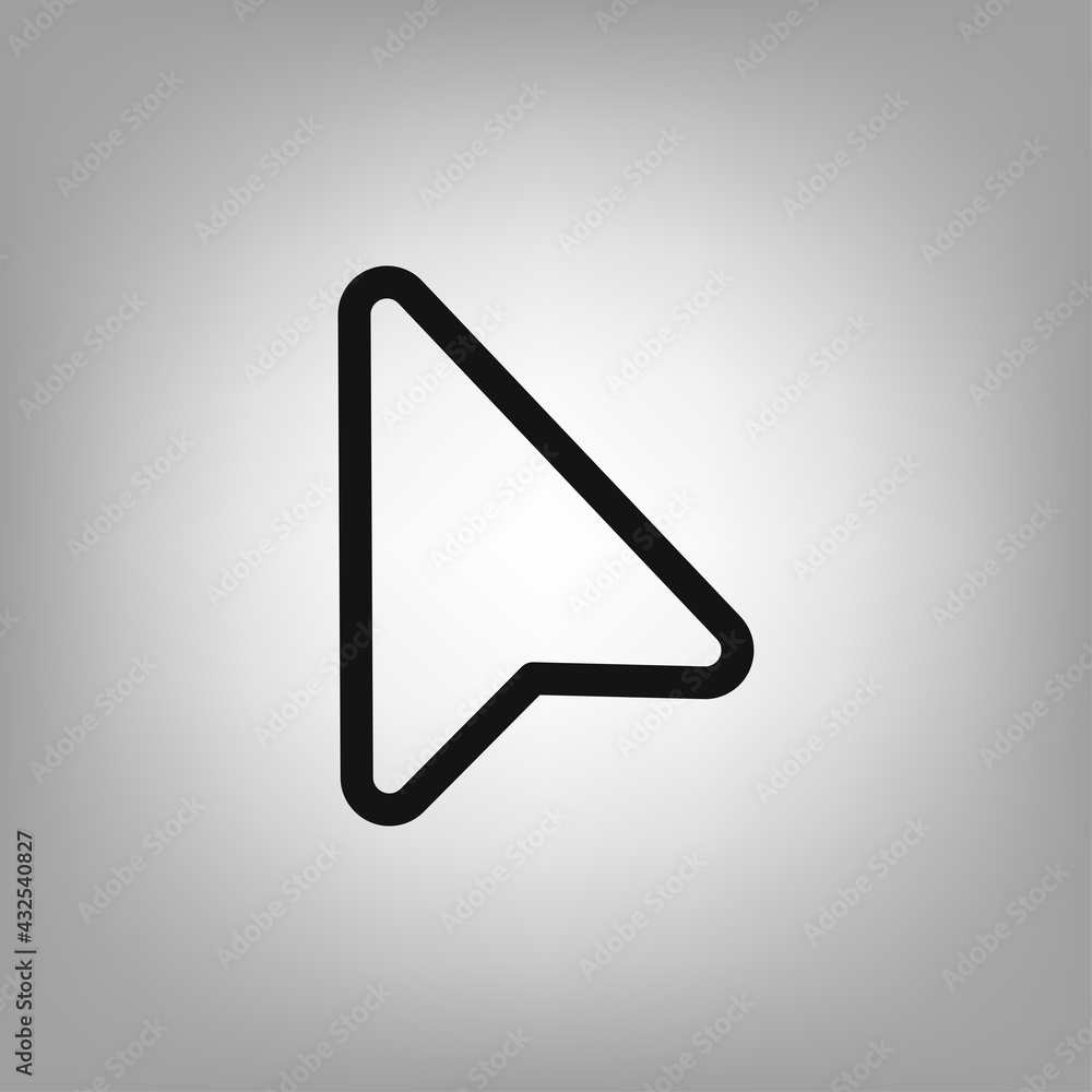 Aufkleber mouse cursor icon for the interface of applications, games.