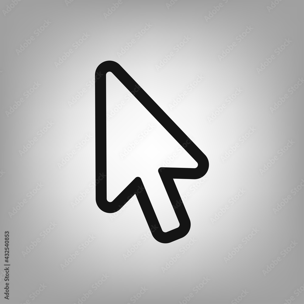Poster mouse cursor icon for the interface of applications, games.