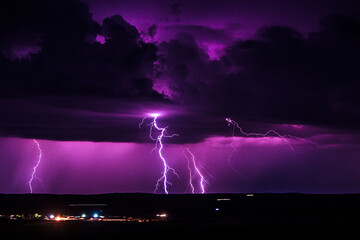 lightning in the night