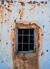 old window in wall
