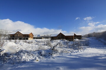 Snow-covered Crimea (Russia)