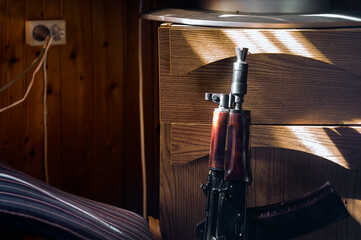 Loaded assault rifle