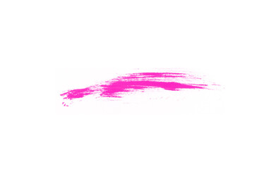 Pink watercolor brush isolated on white backdrop for painting