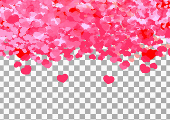 Valentines Day poster, graphic holiday banner design template, gift card, vector illustration