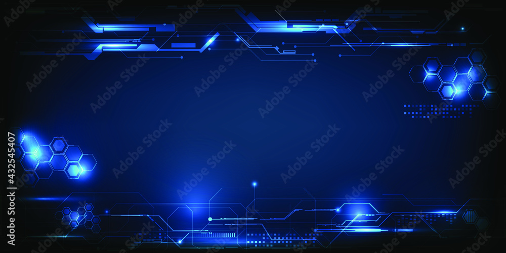 Aufkleber hi tech digital technology background with digital tech element.vector illustrations.