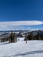 Skiing at Breckenbridge Ski Resort in  Colorado, CO.