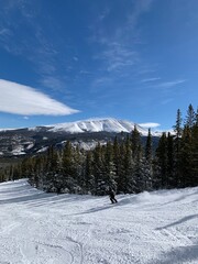 Skiing at Breckenbridge Ski Resort in  Colorado, CO.
