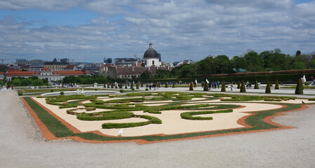 Belvedere Palace Park. Vein. Austria.