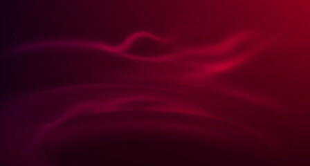 Luxurious ruby shades of smoke. Deep scarlet color. Abstract red background. 
Fog or smoke on background. Neon color. Steam. 3d effects.
Waves of bright red. Vector. Realism. Colored realistic fog.