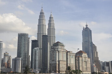 Fototapeta na wymiar City view of Kuala Lumpur.