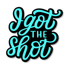 I got the shot. Hand lettering