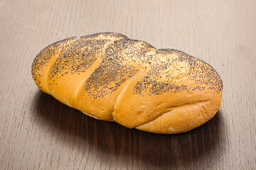 Crust tasty loaf over board