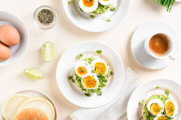 Avocado egg sandwiches