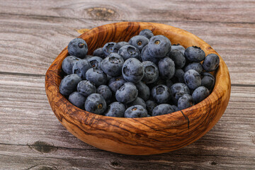 Ripe sweet tasty blueberries heap