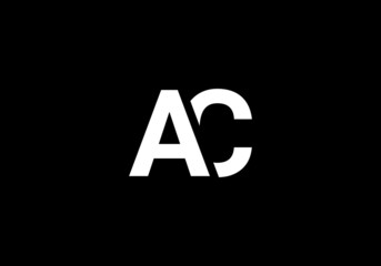 this creative and unique latter AC logo design