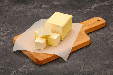 Dairy natural yellow butter piece