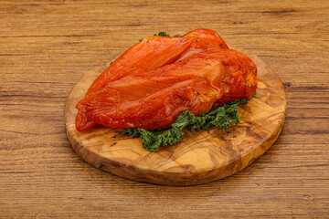 Smoked chicken breast with spices