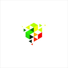 Abstract technology logo design vector template