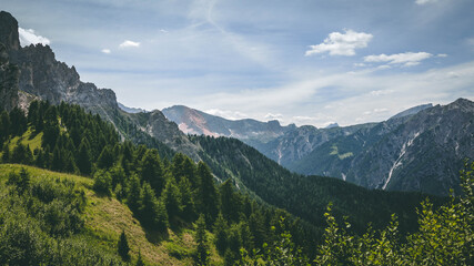 The amazing view of the Dolomiti mountains from Longkofel - next to Dobiacco lake