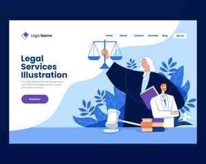 Law, lawyer, justice and law, legal services vector illustration