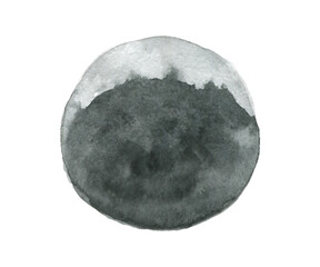 Moon watercolor, abstract illustration, galaxy planet, print,background, greeting card.