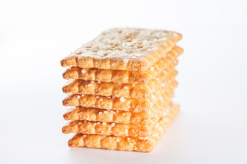 sugar coconut biscuits in white background