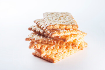 sugar coconut biscuits in white background