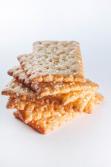 sugar coconut biscuits in white background